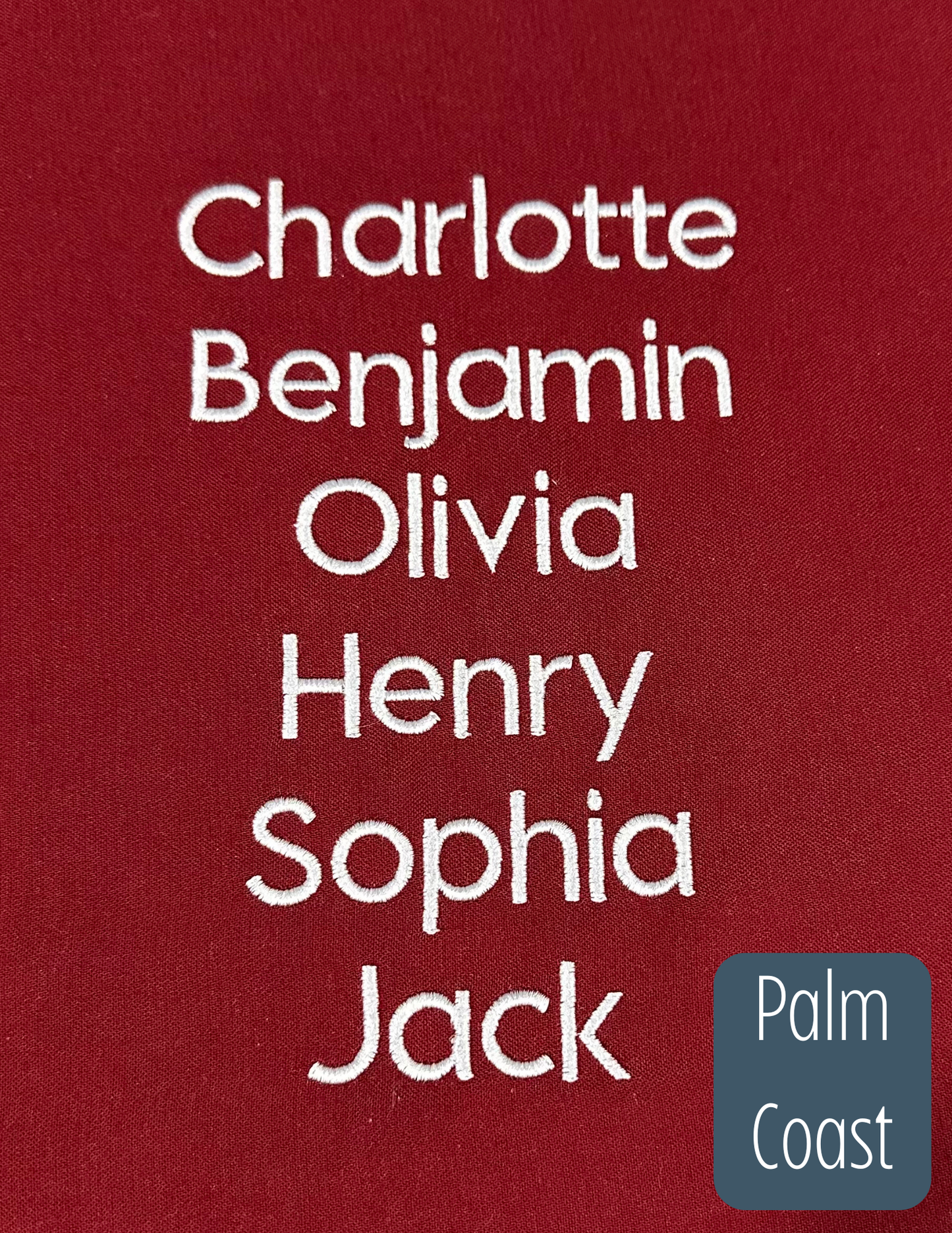 Stocking Embroidery - Bring Your Own Stocking