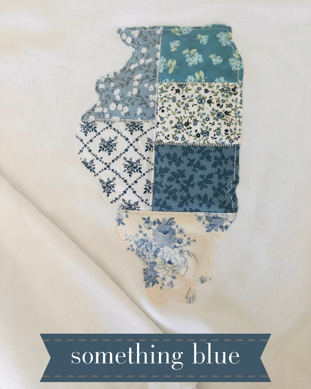 State of Comfort - Patchwork Embroidered Crewneck Sweatshirt