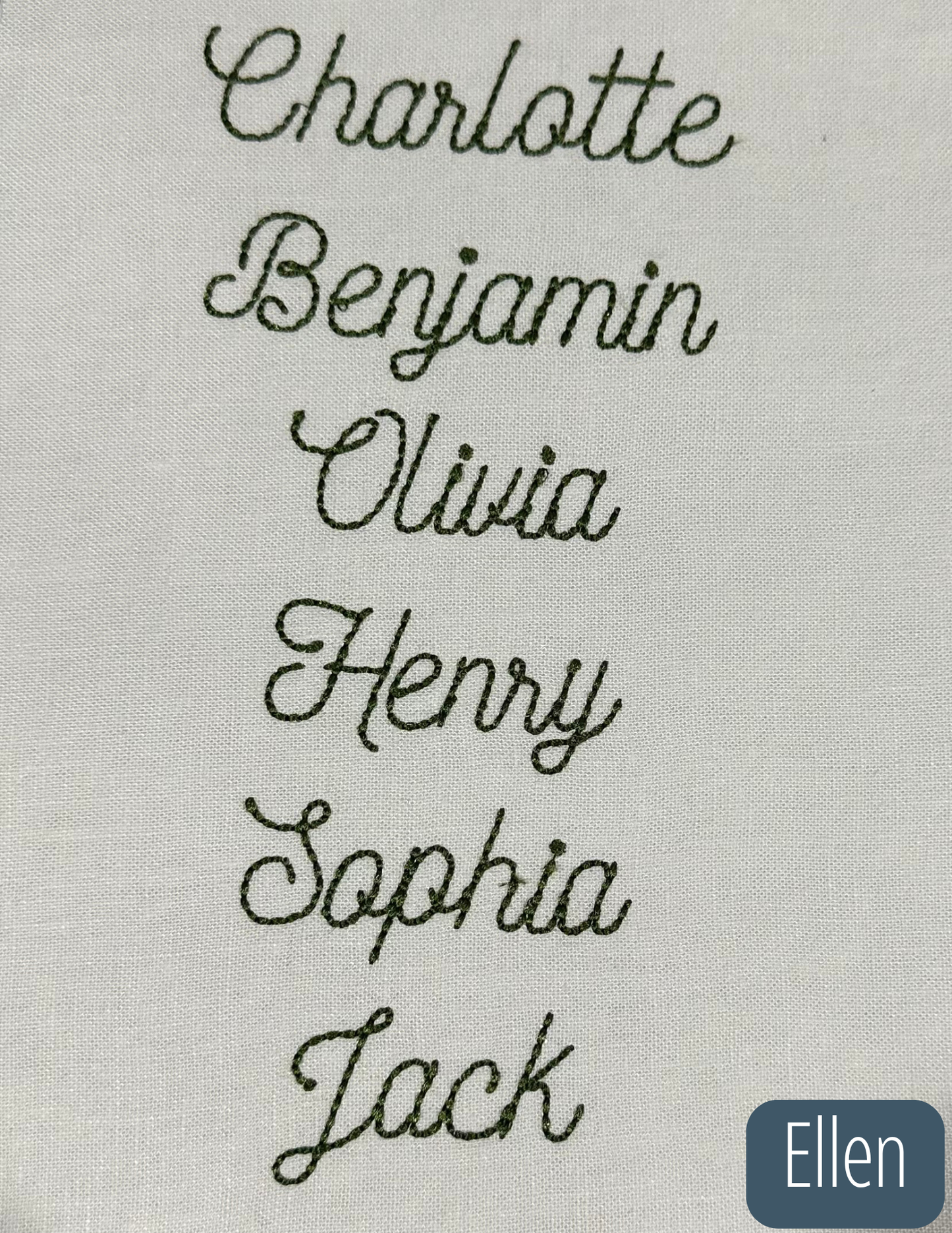 Handmade Christmas Stocking with Custom Name Embroidery – Personalized Holiday Stocking, Made to Order Gift