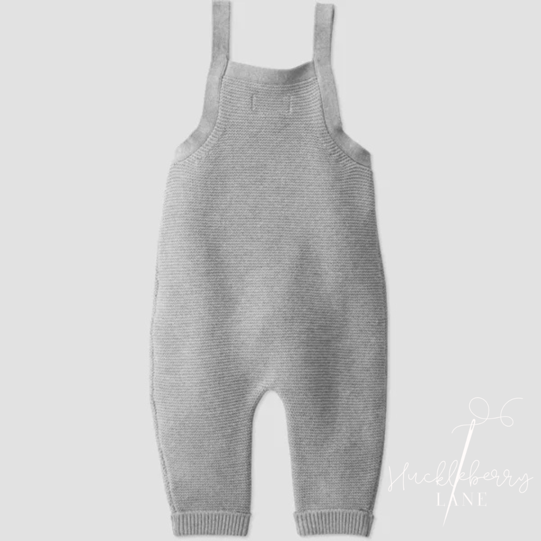 Gray Knitted Overall - Personalization Included