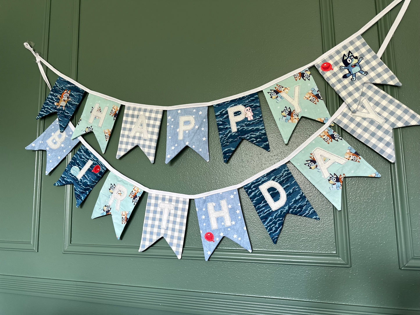 Embroidered Heirloom Birthday Banner - This Episode is Called… Birthday!