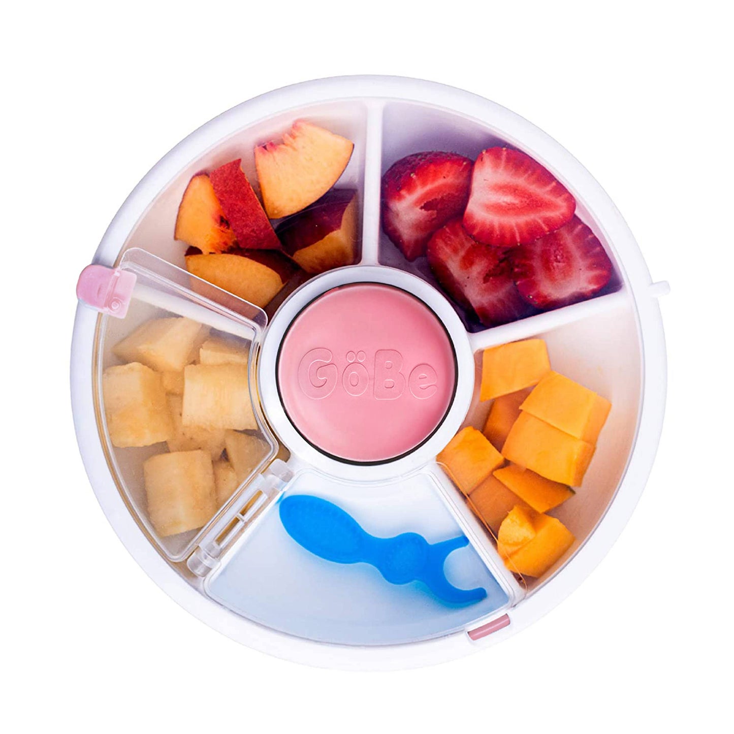 GoBe Kids Small Snack Spinner Flip, Travel Snack Box