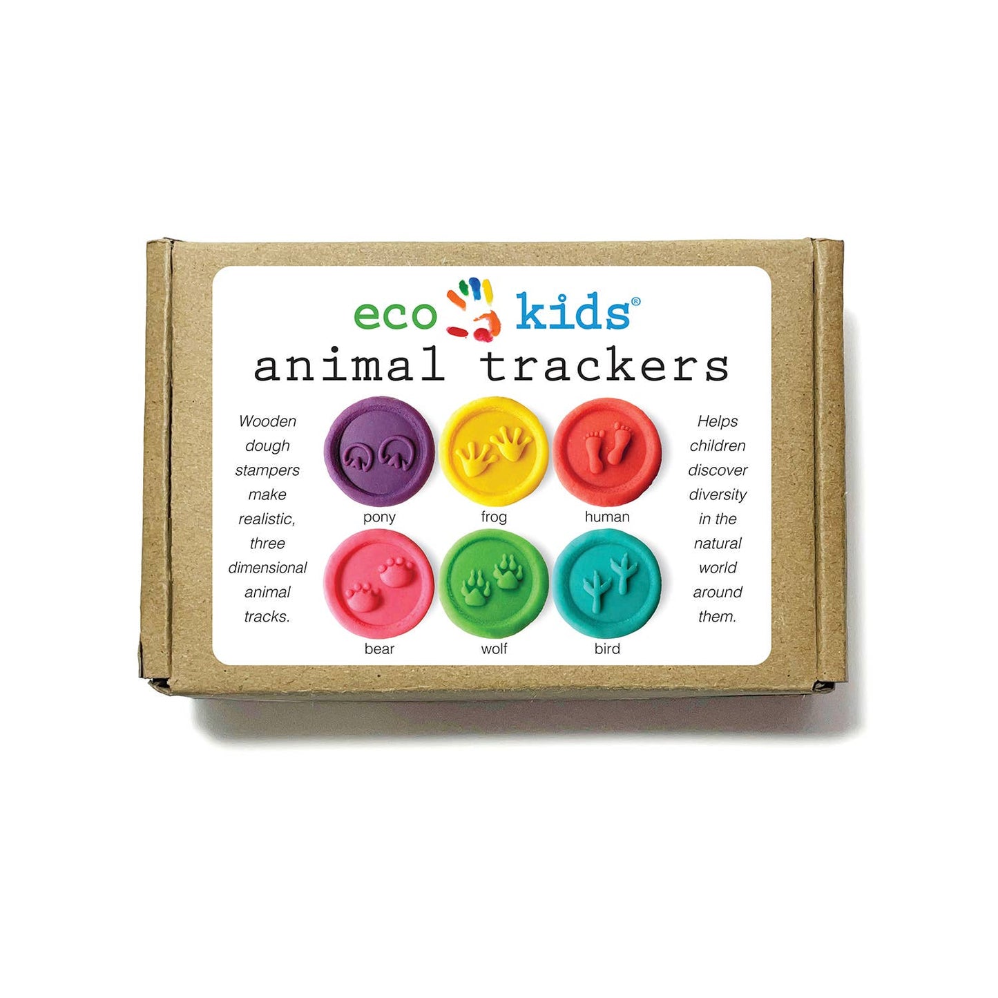 Wooden Dough Stampers - Animal Tracks