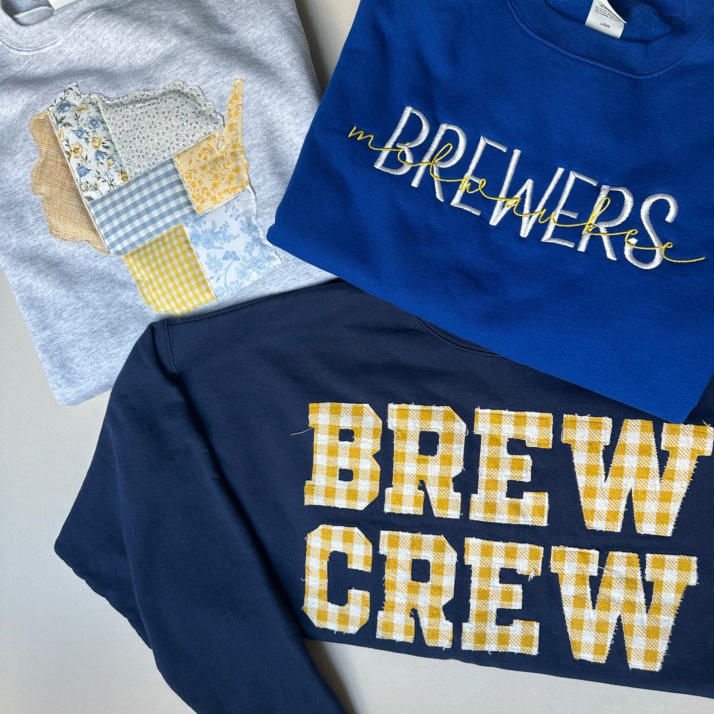 MKE Brewers Script Crewneck