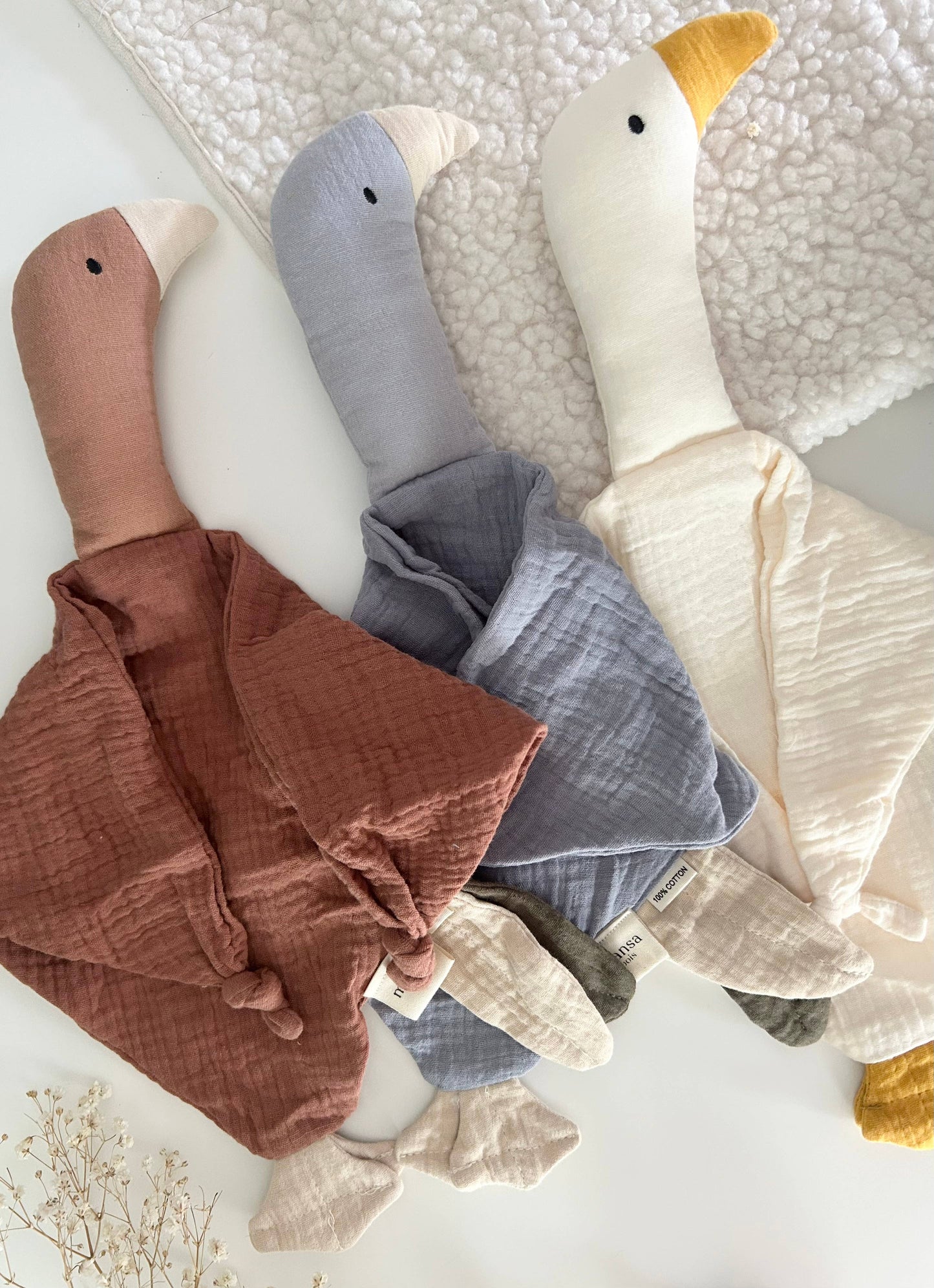 100% Organic Cotton Baby Comfort Goose Blanket