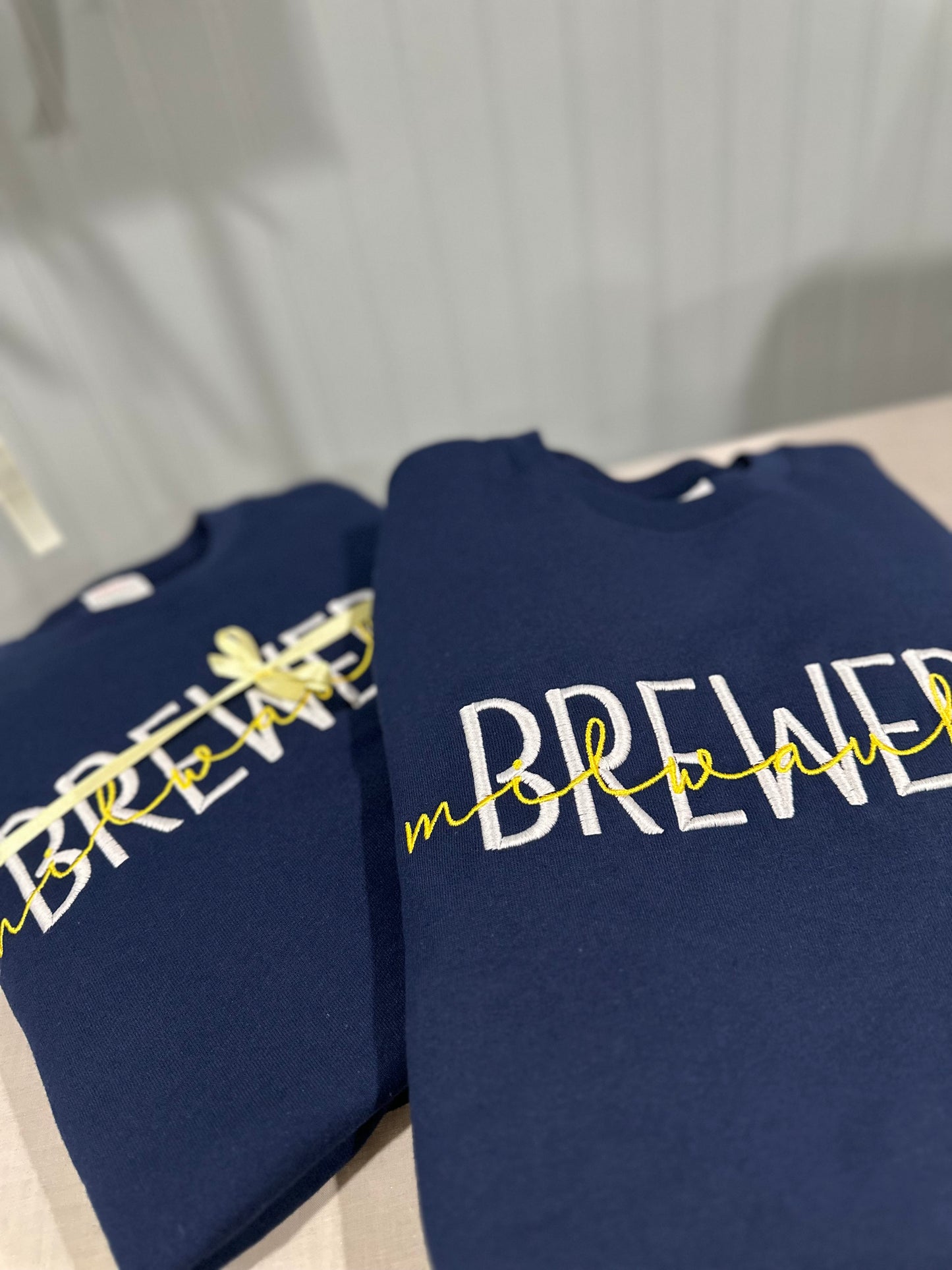 MKE Brewers Script Crewneck