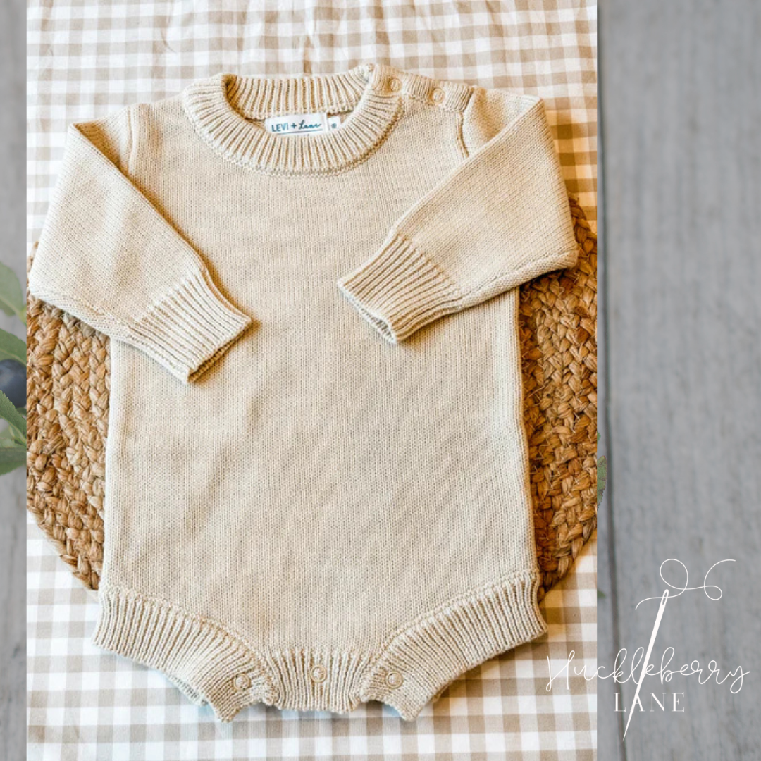 Knit Romper - Baby Announcement - Coming Home Outfit