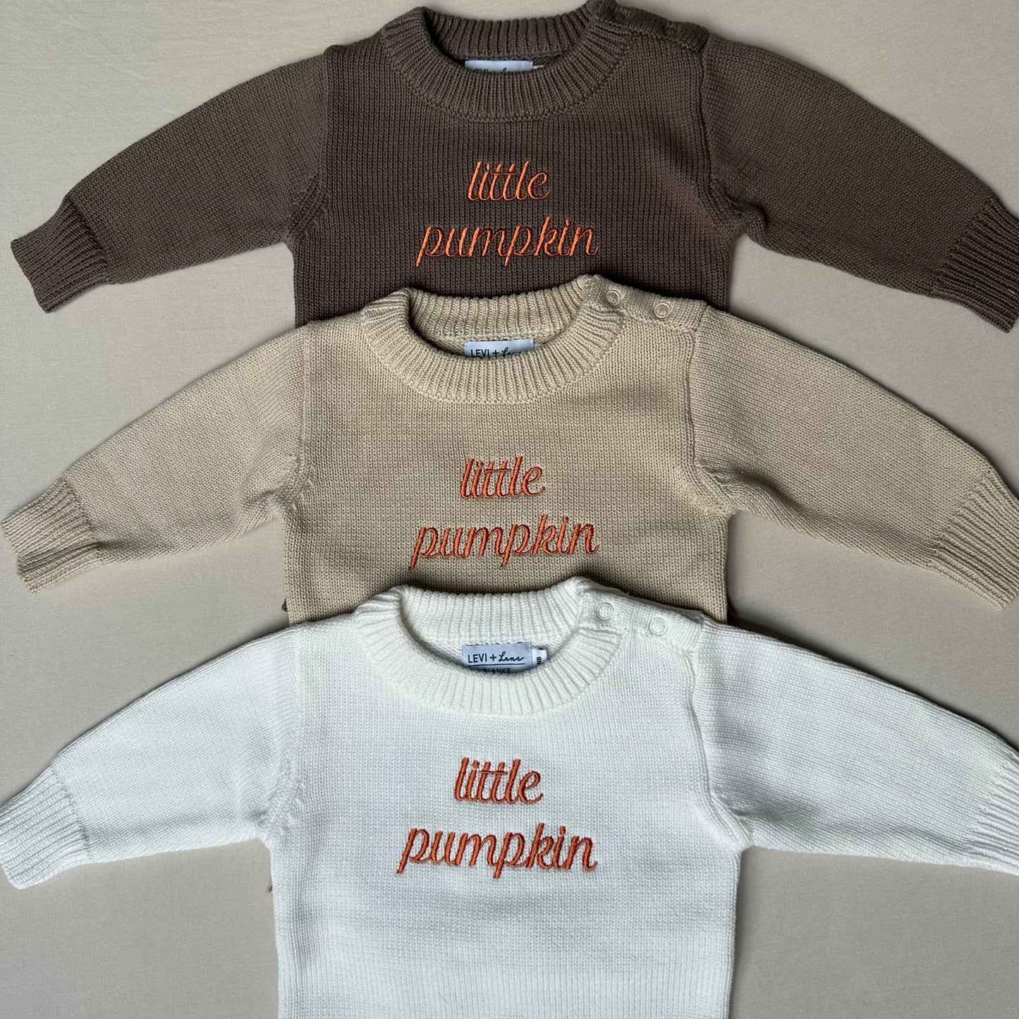 Little Pumpkin Knit Romper