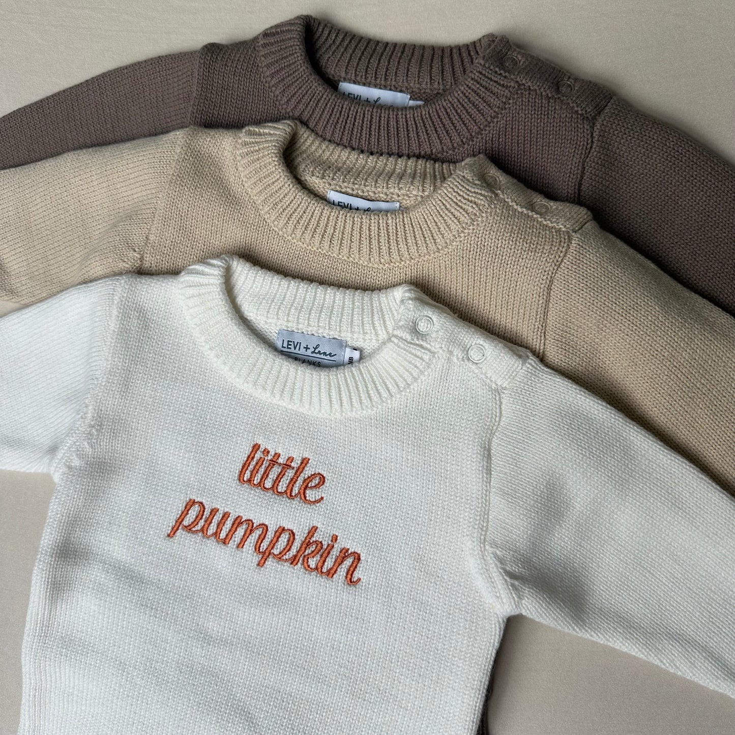 Little Pumpkin Knit Romper