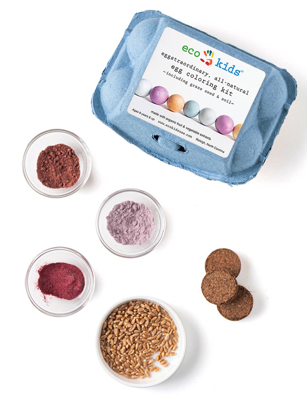 Egg Coloring & Seed Growing Kit - case